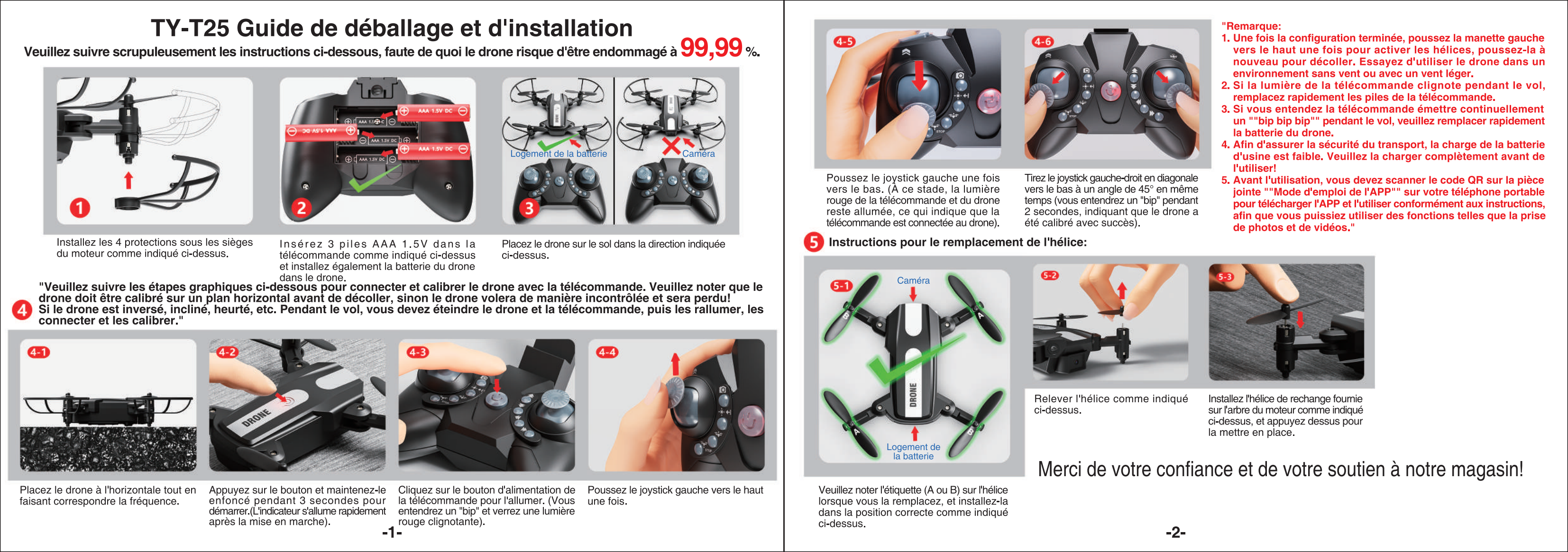 T25 Drone-Unboxing Instruksi Operasi